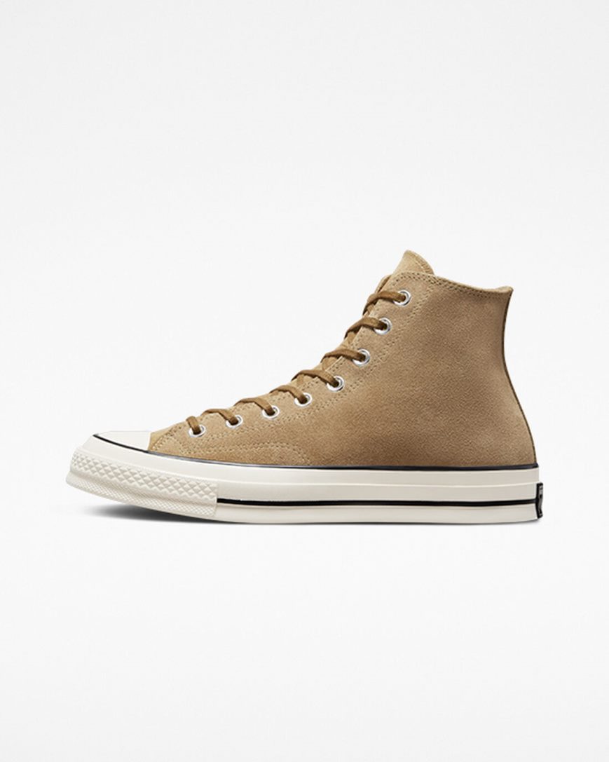 Women's Converse Chuck 70 Suede High Top Shoes Brown / Black | AU 834C0M